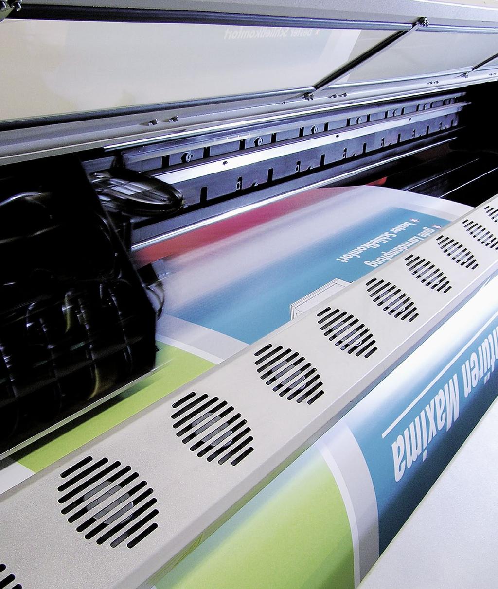 Large-format inkjet printers can
