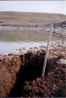The natural reservoir lining is very effective!