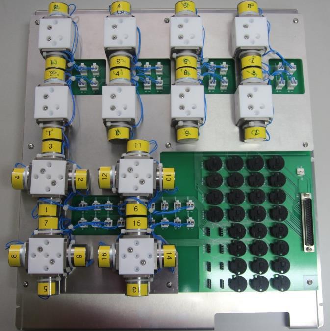 Automated Sequential Radionuclide Separator: Fabrication of ASRS Design of a solenoid valve driver circuit board to actuate solenoid valves Solenoid valve ON: connect 24V DC Solenoid valve