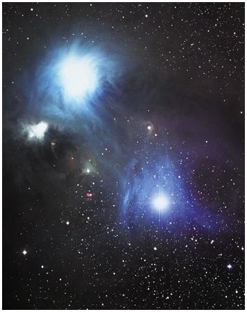 Reflection Nebula In Corona Australis Interstellar Reddening by Dust Grains Strongly scattered Weakly