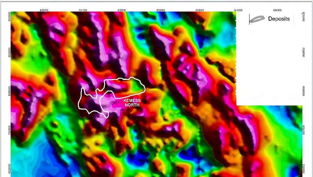 Primary geophysical datasets ZTEM EM and Magnetics Condor undertook the assessment of the ZTEM survey in light of the