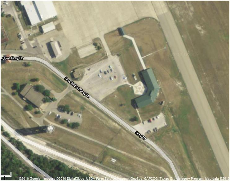 RGAAF (KGRK) Augmentation During augmentation operations, the official observation point is north of Bldg 90029 (Airfield Ops) midpoint of sidewalk (vicinity of rain gauge) ARAC Tower Airfield Ops