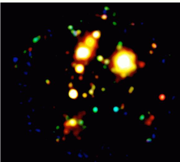3/6/12 Observed structures compared to HDM & CDM models Structures on large scales, such as galaxy clusters (R~few Mpc) and galaxy superclusters (R~10 Mpc) are frequent at late epochs (z<1, age of