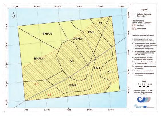 the middle Bank area S division Into Sea BaSInS (sub-areas) From BaltSeaPlan Report No.