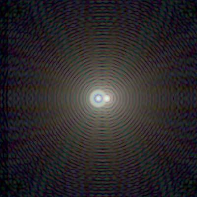 meters -4-3 -2-1 y in meters 1 2 Telescope image shows