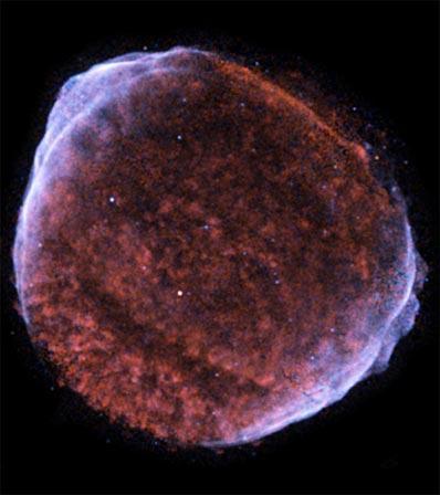 SN1006 in Scorpio, d~7000lyrs X-ray image by Chandra (also a radio sourcepks1459-41)