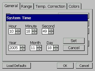SETTING THE CLOCK: 11-0 To set the clock, go to the main screen and select (touch) the Setup and then the Clock Settings Set the