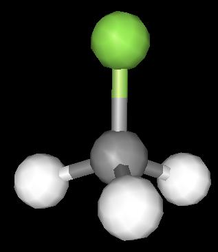 17 "fluoromethane" Fluorine is able to pull electron density through