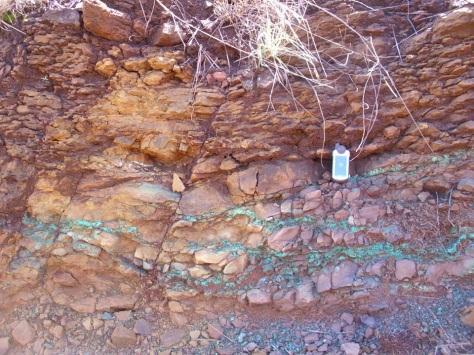 iron and cobalt at upper levels, and high grades