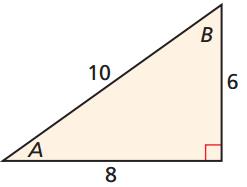 P a g e 5 Write a trigonometric ratio and use inverse trigonometric functions to find the measure of the indicated angle rounded to the nearest tenth of a degree. 7. m A 8. m E 9. m L 10.