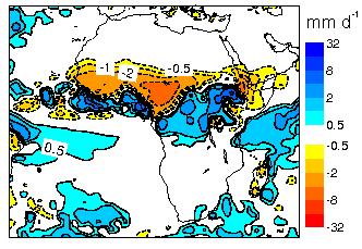 ipitation ip Bias SYS3 An amalgamation of day 1 forecasts shows the same southerly