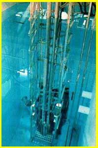 We can see Cherenkov Radiation