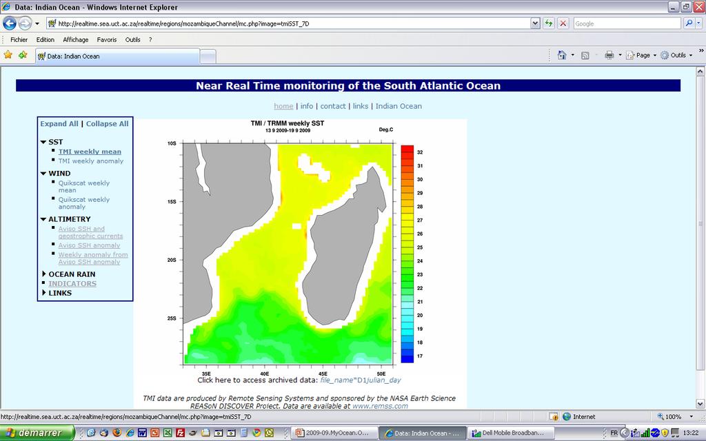 South Africa Coastal monitoring Monitoring systems (Indian Ocean,