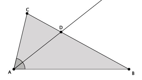 Example 3 The Angle Bisector Theorem states: In ABC, if the angle bisector of A meets side BC at point D, then BD:CD = BA:CA.