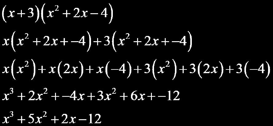 units From to, we changed the problem so that instead of a polynomial times a polynomial, we now have a monomial times a polynomial. Use this to help solve the next example.