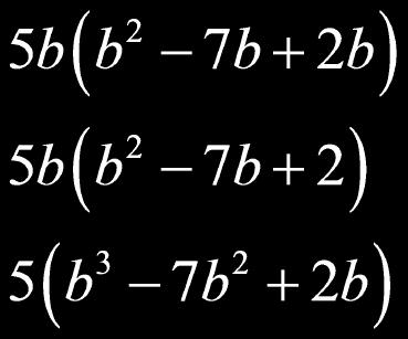 polynomial. Example Factor each polynomial.