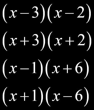 for Factoring a Trinomial 1) See if a monomial can