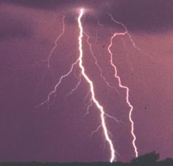 6.2 Lightning Lightning is a bright spark of light that occurs within a
