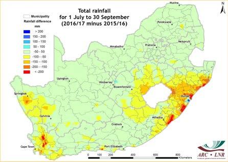 I S S U E 2 0 1 8-12 P A G E 3 Figure 1: Rainfall in excess of 25 mm occurred along the southern coastal belt as well as over the eastern parts of the country during November.