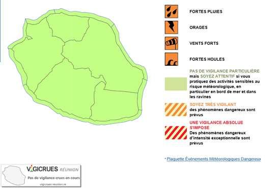 Example: French EWS for TCs in La Réunion Alert system Cyclone pre-alert: warning for cyclone risk A tropical depression exists in the area and can be a potential threat for La Reunion during the