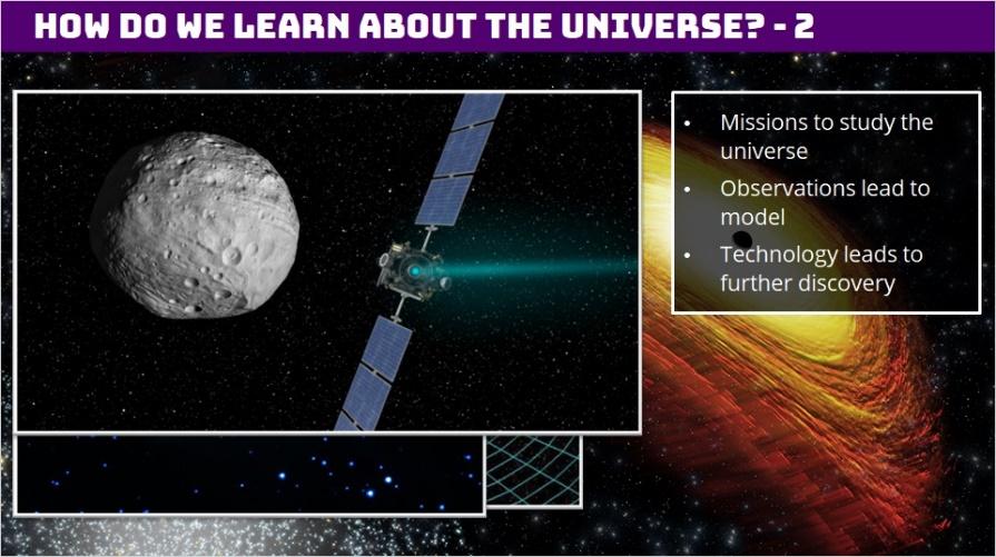 1.11 How Do We Learn About The Universe? - 2 There are so many other missions that scientists have launched to study the known universe.