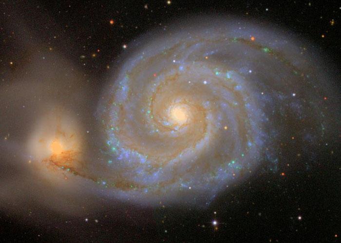 star- forming regions in spiral arms M51 in Hα most Hα in M51