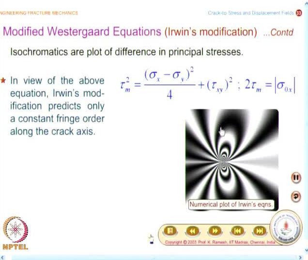 Video Lecture on Engineering Fracture Mechanics, Prof. K. Ramesh, IIT Madras 13 intelligent argument that you should add a term sigma naught x to the sigma x stress term.