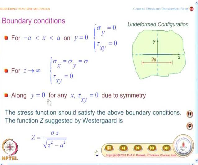 Video Lecture on Engineering Fracture Mechanics, Prof. K. Ramesh, IIT Madras 2 (Refer Slide Time: 02:58) So, we will keep that question in abeyance for the time being.