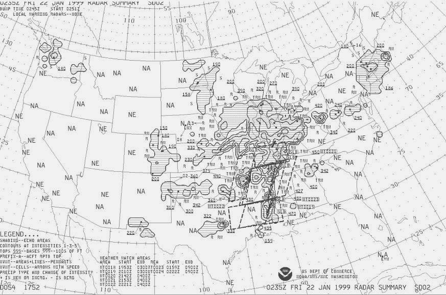 NE = No Echoes The absence of echoes does not mean that there is clear or cloud free weather in the areas depicted.