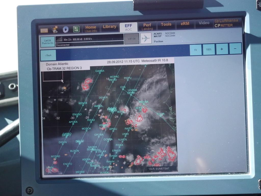 first successful data link tests cooperation DLR - DLH Foto: Capt.
