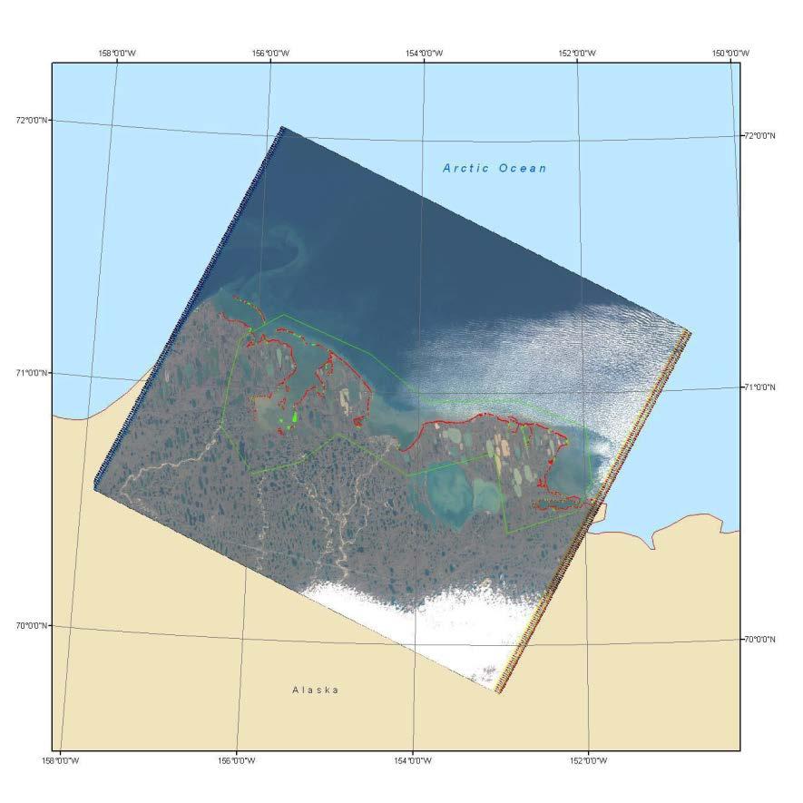 Figure 3: Final assessment of coastal change LOW RESOLUTION IMAGERY BENEFITS In general, low-resolution data is very useful for detecting coastal change on a macro scale, including assessment of