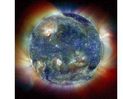 Solar Wind Particles escape the Sun through coronal holes travel outward