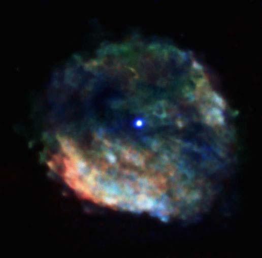 Neutron Star RCW 103 2,000 year-old-remnant 10,000 light years from Earth