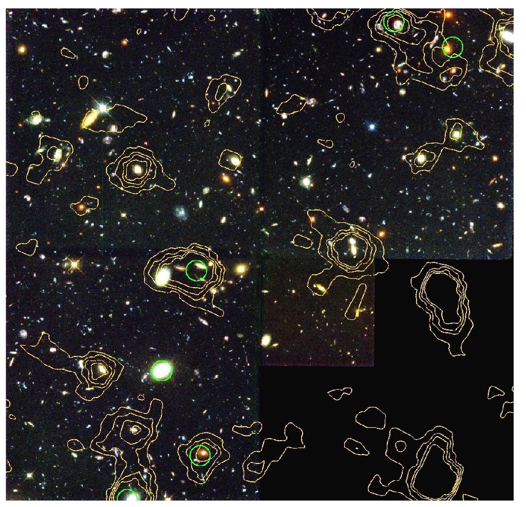 Infrared Redshifts As evident from a comparison between the HST and ISO images of the HDF the spatial correlation of individual sources is problematic.