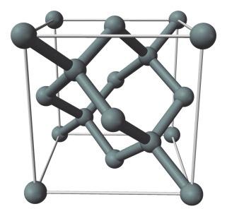 48 Solar Energy Figure 6.1: A diamond lattice unit cell representing a unit cell of single crystal Si [30], the atomic structure of a part of single crystal Si. 4.