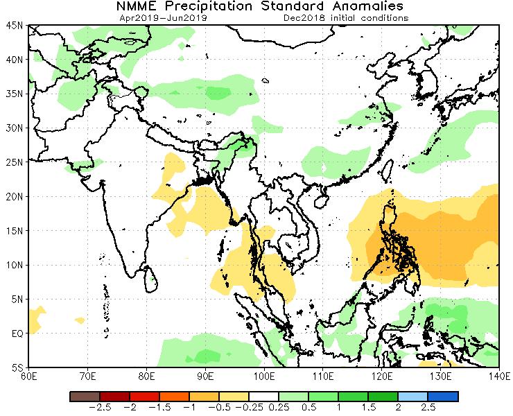 Elsewhere (Philippines, SE Asia), secondary main season cropping will be affected and possibly the early stages of the 2019 main season.