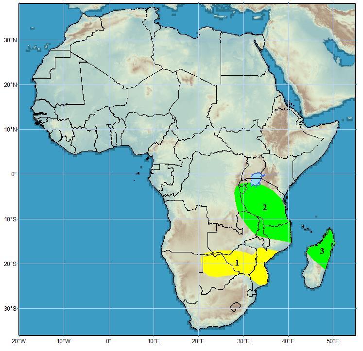 reinforcement of the current patterns: Wetter than average conditions continuing until the end of 2018 in Tanzania, northern Zambia, Malawi and Mozambique: This should provide continued good