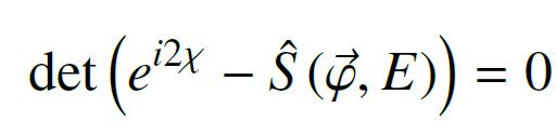 Therefore: Beenakker formula r r r y = sˆ y = sˆ sˆ y out N in