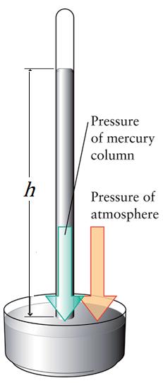80665 m s 2 gravitational acceleration h = 76 cm height of mercury