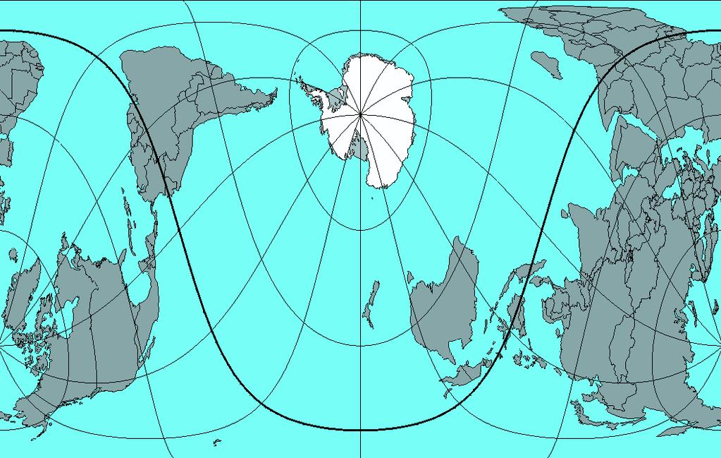 Equal area projection