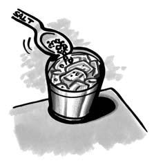 Student activity sheet Activity 6.5 Name: Procedure 1. Dry the outside of a can with a paper towel. 2. Place 3 heaping teaspoons of salt in the bottom of the can.