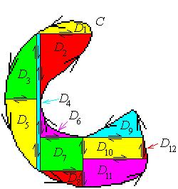 Simply divide them up into convex sub-regions and apply Green s theorem to each sub-region.