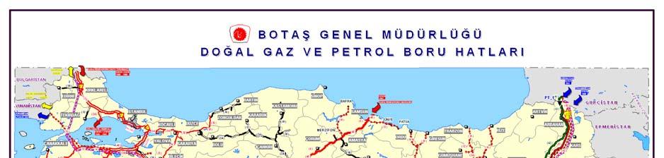 PIPELINE ROUTE SELECTION WORKS IN TURKEY Turkey has an important geographical position
