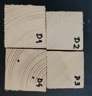 softwood (fir) and comparing those results with those for laminated timber and softwood.