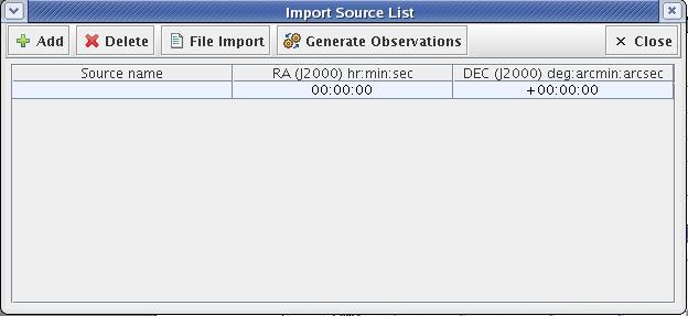 Software User Manual Page: 10 of 19 Figure 5 Import source list 2.2 Saving, loading and printing 2.2.1 Saving To save a proposal at any time, select File Save in the menu of the Main Panel (see Figure 1).