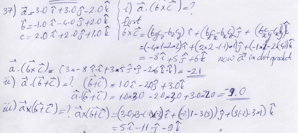 3 Solved Problems 18 October 2018 PHY101 Physics I Dr.Cem Özdoğan 29 2. Three vectors are given by a = 3.0i + 3.