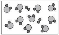 16. 12 molecules of hydrogen gas, H 2 (g), and 5 molecules of oxygen gas, O 2 (g), were mixed