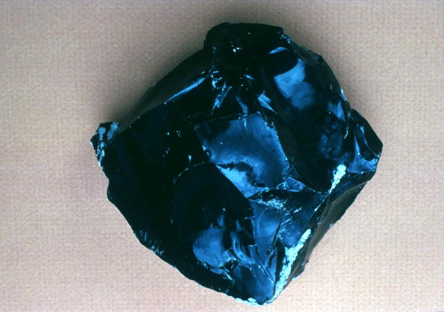 Obsidian has a glassy texture.