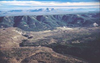The Yellowstone Caldera (Wyoming) formed following a very large eruption ~600,000