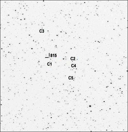 The asteroids 55 Pandora, 78 Diana, 815 Coppelia 5 Fig. 3. The field of 815 Coppelia Fig. 4.